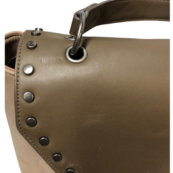 Universal Threads Brown Top Handle Handbag 12x9 Faux Leather Satchel - Picture 3 of 12